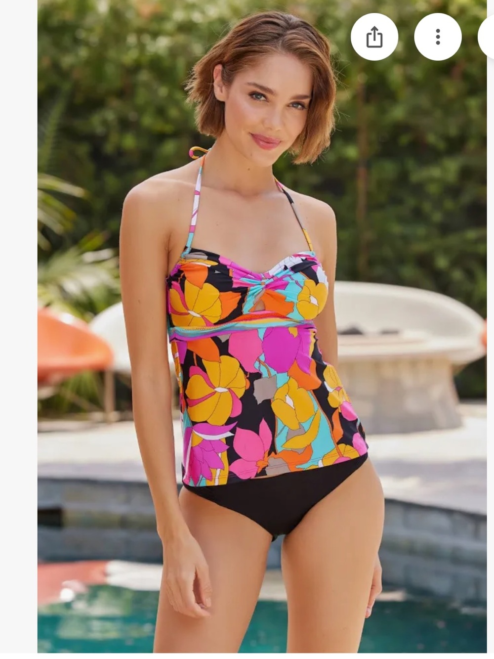 NWT Trina Turk Gemini  Bandeau Tankini Top